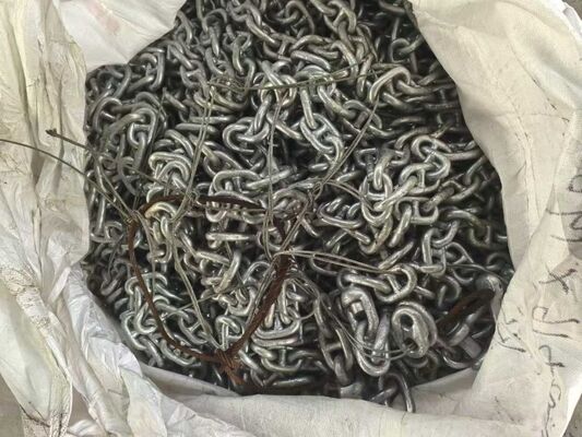 الجودة  16mm Galvanized ship anchor chain of "H" type including kenters, swivels, and connectors مصنع